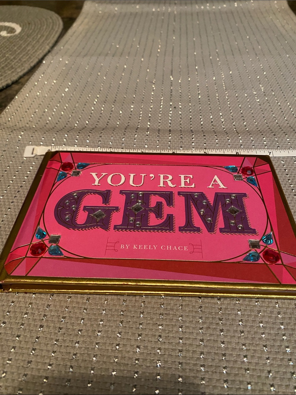 Hallmark YOU'RE A GEM  Hallmark Book- Pink with Gold Trim